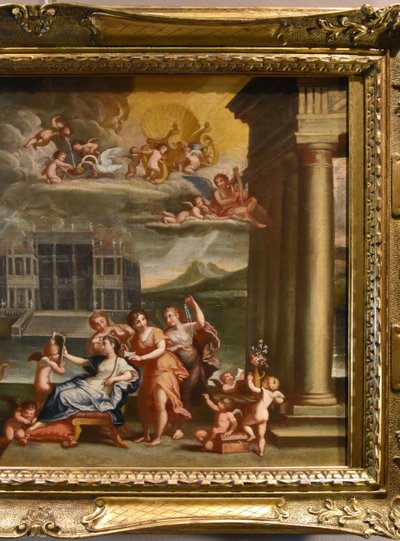 La Toeletta di Venere, Francesco Albani (Bologna 1578 - 1660) Seguace di