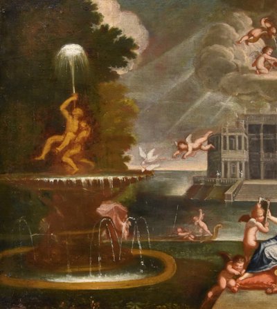 La Toeletta di Venere, Francesco Albani (Bologna 1578 - 1660) Seguace di