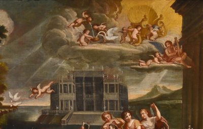 La Toeletta di Venere, Francesco Albani (Bologna 1578 - 1660) Seguace di