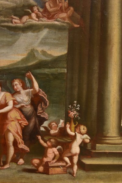 La Toeletta di Venere, Francesco Albani (Bologna 1578 - 1660) Seguace di