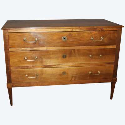 Directoire walnut chest of drawers, early 19th century
