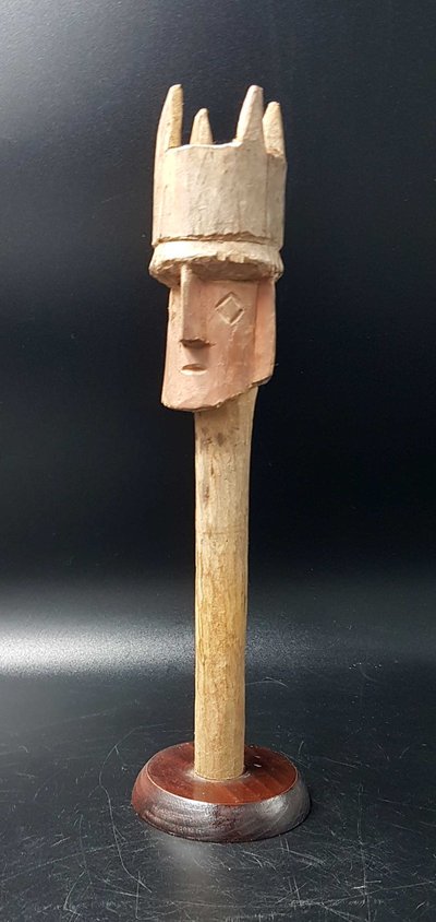 Kopf eines Grabbechers, Chancay-Zivilisation, Peru, 1200 / 1470 n. Chr. H