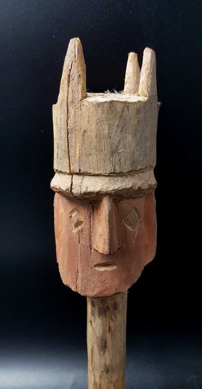 Kopf eines Grabbechers, Chancay-Zivilisation, Peru, 1200 / 1470 n. Chr. H