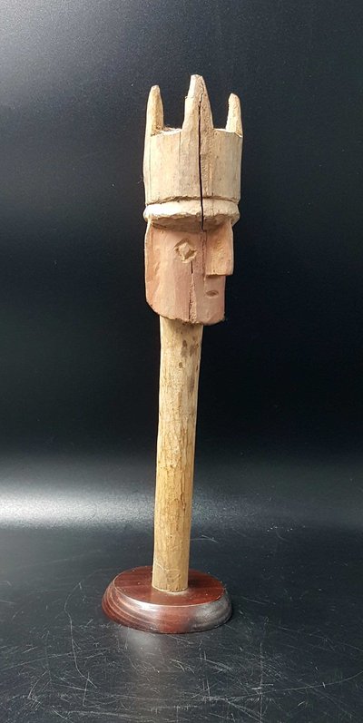 Kopf eines Grabbechers, Chancay-Zivilisation, Peru, 1200 / 1470 n. Chr. H