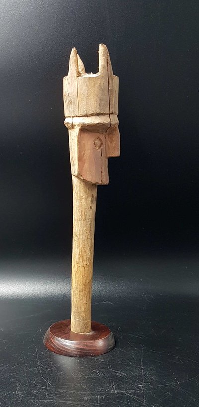 Kopf eines Grabbechers, Chancay-Zivilisation, Peru, 1200 / 1470 n. Chr. H