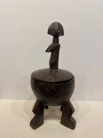 Coupe en bois sculpté MOSSI du Burkina Faso