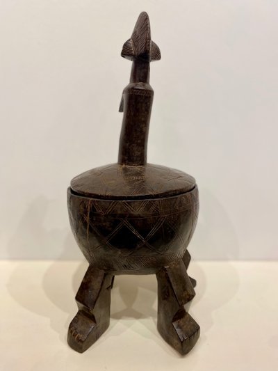 Coupe en bois sculpté MOSSI du Burkina Faso