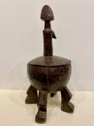 Coupe en bois sculpté MOSSI du Burkina Faso