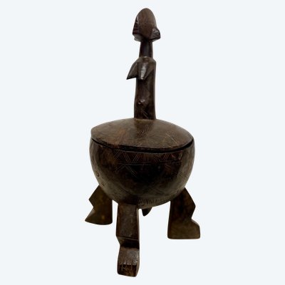 Coupe en bois sculpté MOSSI du Burkina Faso