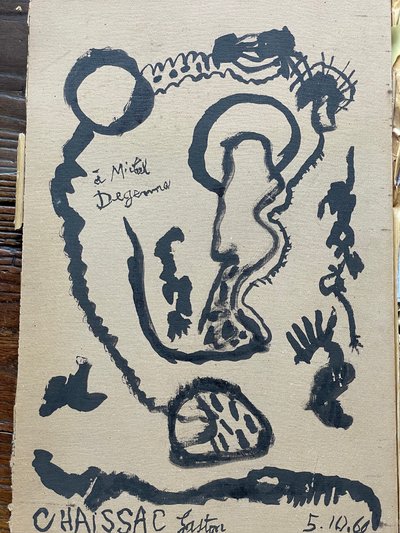 Gaston CHAISSAC dessin original à l’encre de chine 