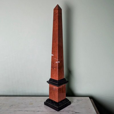 Souvenir du Grand Tour - grand obelisque en deux marbres