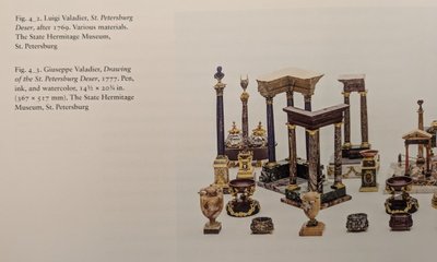 Grand Tour, vers 1830 - élément de surtout - fragment de temple dorique - marbre et bronze