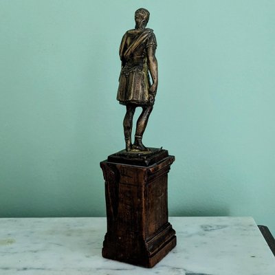 Italy, late 18th century - Emperor Augustus standing - bronze Grand Tour
