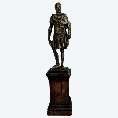Italy, late 18th century - Emperor Augustus standing - bronze Grand Tour