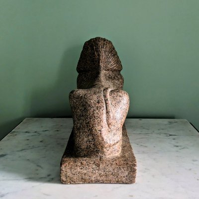 Egyptomanie - Important ancient Egyptian sphinx - Aswan granite style