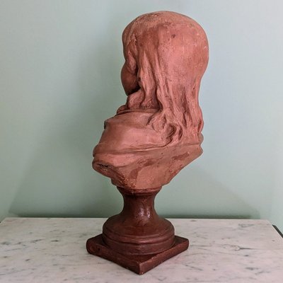 Houdon, nach - Terrakotta-Büste von Ludwig XVII.