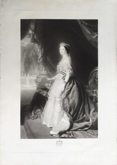 Napoleon III Empress Eugenie Pair Of Engravings After Winterhalter 19th Century Etching old print