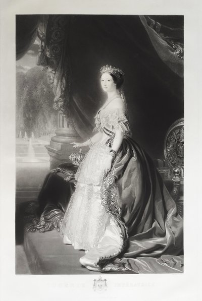Napoleon III Empress Eugenie Pair Of Engravings After Winterhalter 19th Century Etching old print
