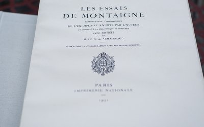 LES ESSAIS DE MONTAIGNE, Imprimerie Nationale de France, 1913-1928, complete 3 volumes, nc condition