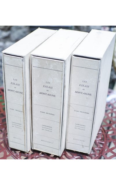 LES ESSAIS DE MONTAIGNE, Imprimerie Nationale de France, 1913-1928, complete 3 volumes, nc condition