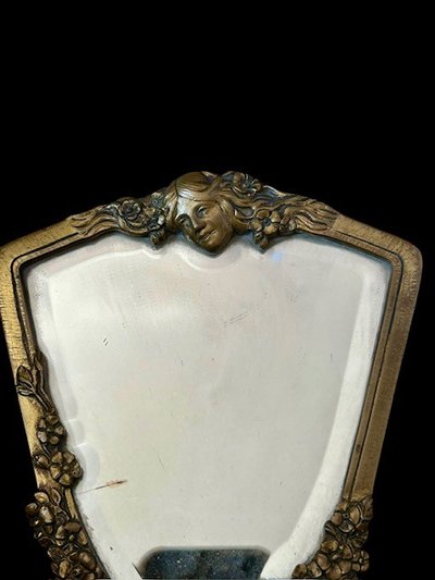Face à main - mirror - Bronze - Art Nouveau