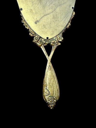 Face à main - mirror - Bronze - Art Nouveau