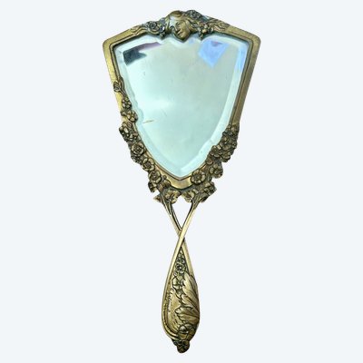 Face à main - mirror - Bronze - Art Nouveau