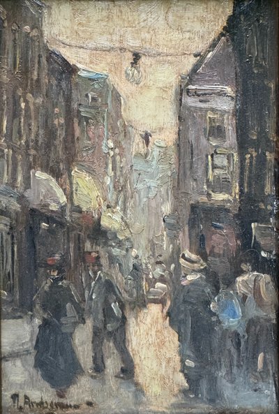 20th century modern school - Busy street