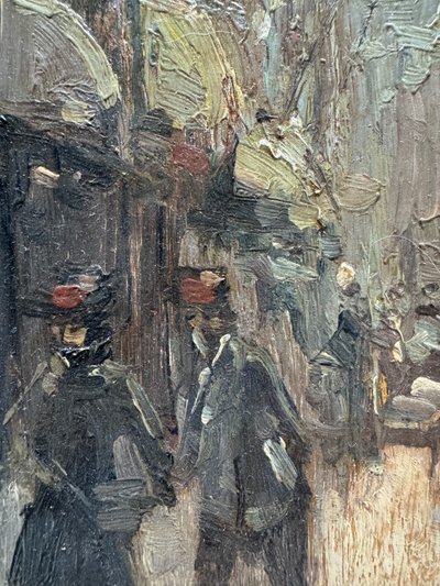 20th century modern school - Busy street