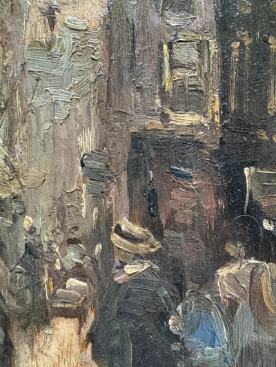 20th century modern school - Busy street
