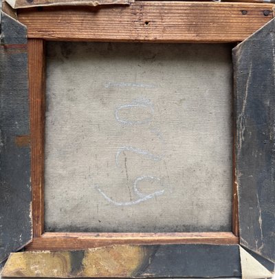 Scuola francese - Ritratto di uomo di profilo, monogramma GG, 1907