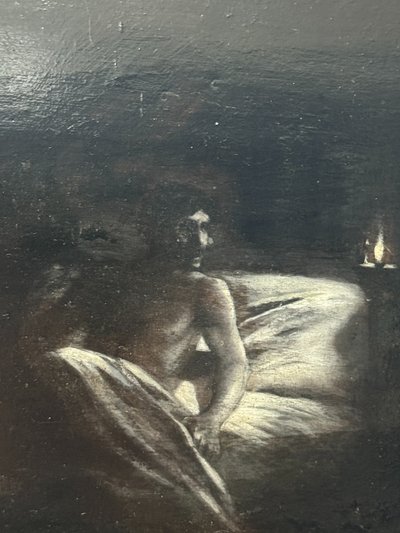 Französische Schule des späten XIXᵉ Jahrhunderts - Apparition #1, um 1880.