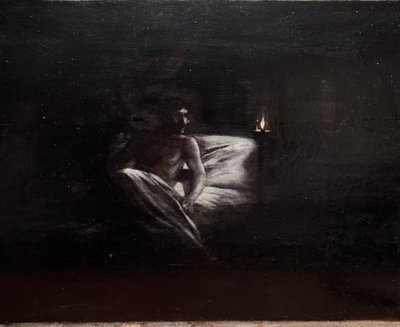 Französische Schule des späten XIXᵉ Jahrhunderts - Apparition #1, um 1880.