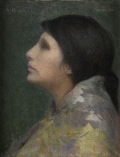 Albert Pike Lucas (Jersey City, 1862 - New York, 1945) - Frau im Profil, 1893
