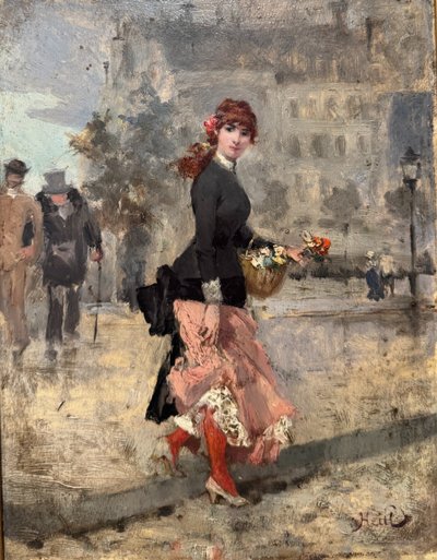 Eugène-Edouard Heill (attivo nel XIX secolo) - Parisienne, 1880 circa