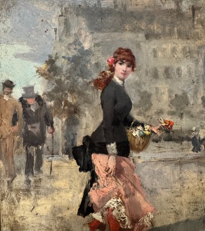 Eugène-Edouard Heill (attivo nel XIX secolo) - Parisienne, 1880 circa