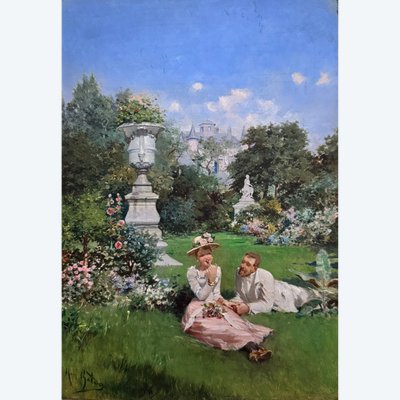 José Marín Baldo (1864-1925) - Die Zeit der Kirschen, circa 1890