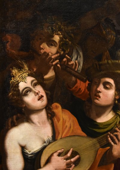 Aeneas And Dido, Attributed To Pseudo-caroselli (rome, Active C. 1630/1650)