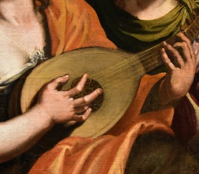 Aeneas And Dido, Attributed To Pseudo-caroselli (rome, Active C. 1630/1650)
