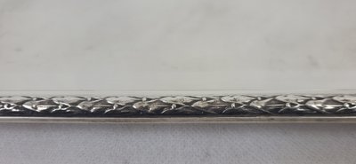 Silver-plated metal tray Louis XVI style
