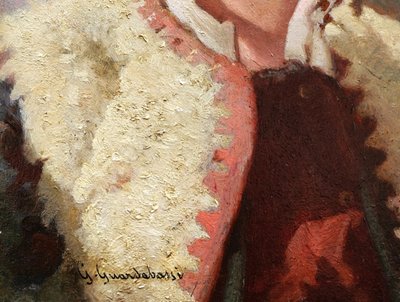 Guerrino GUARDABASSI, Portraits d'un berger et d'une bergère romains
