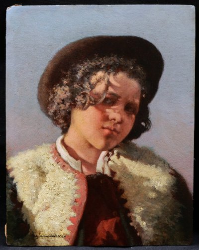 Guerrino GUARDABASSI, Portraits d'un berger et d'une bergère romains