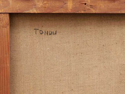 André Albert TONDU, La lecture (Bianca lisant)