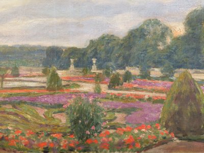 SCUOLA FRANCESE 1930 circa, Veduta del Grand Bassin nel Parco di Saint-Cloud