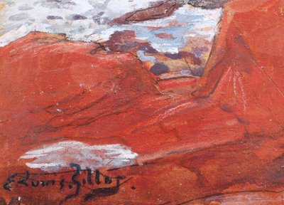 Eugène Louis GILLOT, Les roches rouges et le phare à Agay