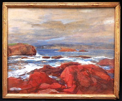 Eugène Louis GILLOT, Les roches rouges et le phare à Agay