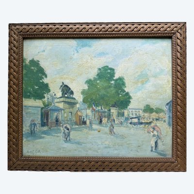 Marcel Bloch (1882-1966) - View of a busy suburb