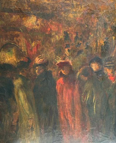 George Bottini (1874-1907) zugeschrieben - Belebtes Paris am Abend, circa 1900