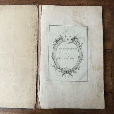 Livre Les Campagnes de Dugay-Trouin gravures du XVIIIe
