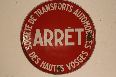 enamelled transport plaque